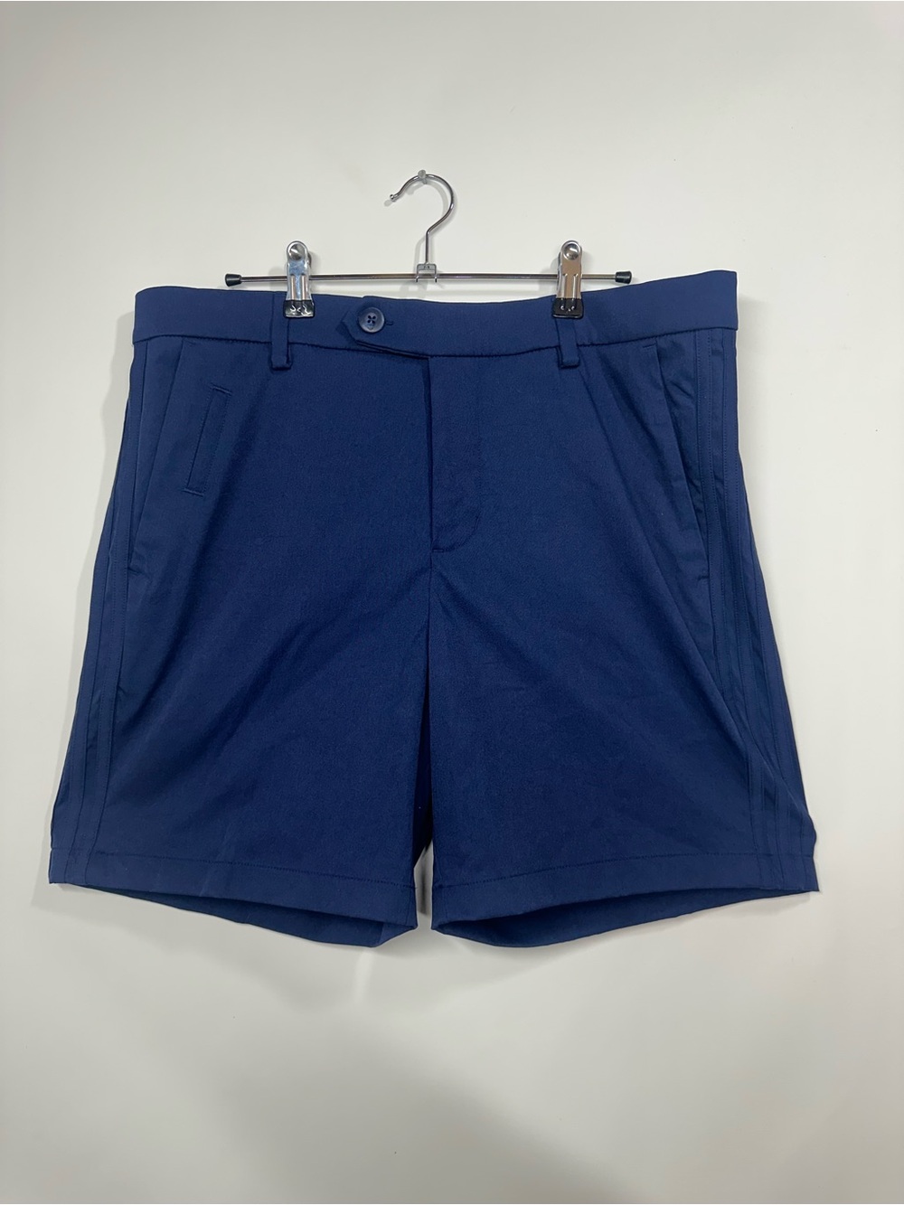 Adidas Originals Men’s MR Shorts 32 Navy Blue Twill Knit Trefoil NWT $100